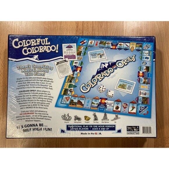 Colorado Opoly Monopoly Board Game (2018) • NEW & Sealed • Late For the Sky - Picture 2 of 3